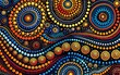 © tonstock - A painting created with AI software inspired by abstract Aboriginal art techniques.