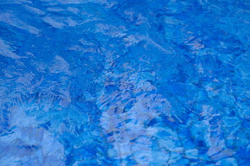 Wall Mural - The surface of water is blue with ripples. water