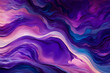 Fluid abstract with waves of purple, blue, and pink vibrant twilight sky in motion
