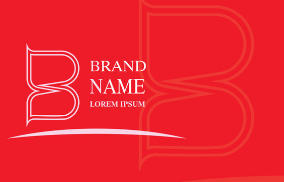 The letter B logo sign is simple but still looks complicated and classy