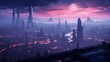 Digital artwork of futuristic landscapes and cyberpunk cityscapes, perfect for NFT collectors seeking immersive digital experiences.