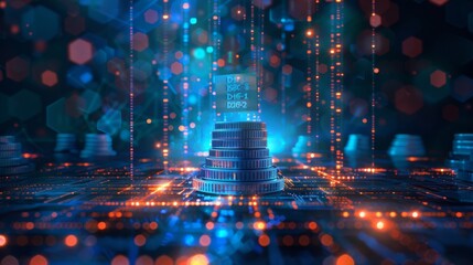 Aufkleber - Finance and money technology background concept of business prosperity and asset management .