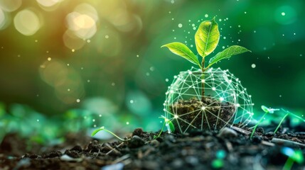 Aufkleber - Finance and money technology background concept of business prosperity and asset management .
