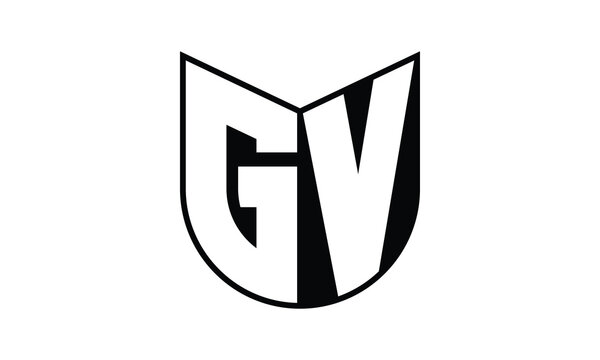 GV initial letter bat icon gaming logo design vector template. batman logo, sports logo, monogram, polygon, war game, symbol, playing logo, abstract, fighting, typography, icon, minimal, wings, battle