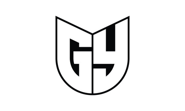 GY initial letter bat icon gaming logo design vector template. batman logo, sports logo, monogram, polygon, war game, symbol, playing logo, abstract, fighting, typography, icon, minimal, wings, battle
