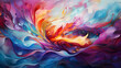 abstract background with lines,A stunning painting of a colorful,smoke, design, colorful, fire