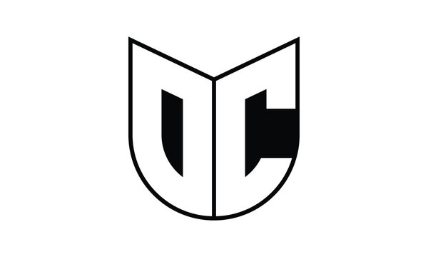 OC initial letter bat icon gaming logo design vector template. batman logo, sports logo, monogram, polygon, war game, symbol, playing logo, abstract, fighting, typography, icon, minimal, wings, battle