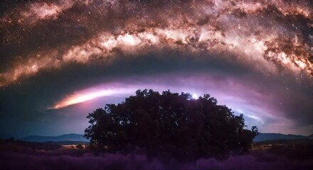 Wall Mural - Enchanting Celestial Display: Galaxy Sky Phenomenon