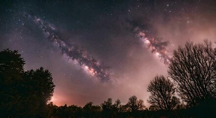 Wall Mural - Enchanting Celestial Display: Galaxy Sky Phenomenon