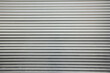 Rolled Steel Shutter Door Texture Background . Horizontal shot