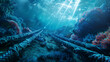 digital cable line under sea