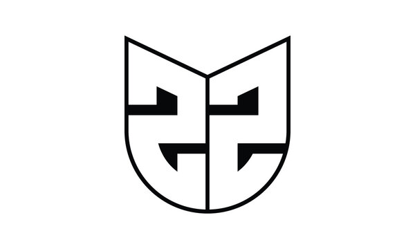 ZZ initial letter bat icon gaming logo design vector template. batman logo, sports logo, monogram, polygon, war game, symbol, playing logo, abstract, fighting, typography, icon, minimal, wings, battle