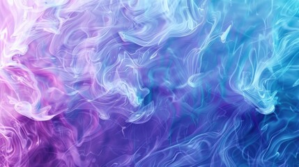 Wall Mural - Vibrant gradient burst of fluid waves in celestial hues of emerald and cosmic teal