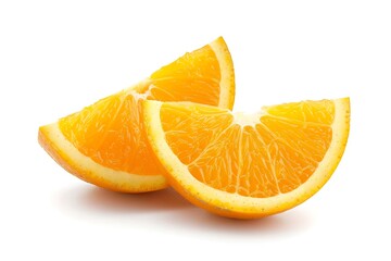 Wall Mural - Orange fruit isolated on a white background.