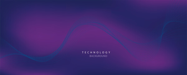 Wall Mural - Abstract digital technology futuristic background.
