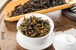 Brewing chinese tea ceramic gaiwan tea ceremony closeup 3
