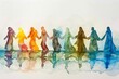 © Michael - Christian Disciples Unity: Watercolor Silhouette Spiritual Journey
