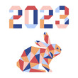 New Year Rabbit Symbol 2023 Chinese Zodiac Origami