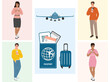 People Travel Tourist Tourism Passport Air Plane