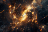 Fototapeta  - Mysteries of a Distant Star Cluster on transparent background.
