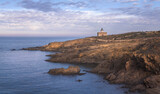 Fototapeta Boho - S'Arenella Lighthouse Panoramic View, Catalonia