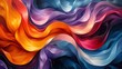 Vibrant abstract waves of color blend together in a fluid, dynamic pattern, symbolizing creativity and movement.