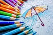 Kids Coloring. Rainy Day Fun with Umbrella Coloring Pages for Kids
