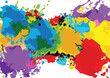 Abstract vector splatter paint color background design. illustration vector design.