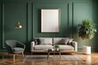 © Boinah - Living room blank frame mockup
