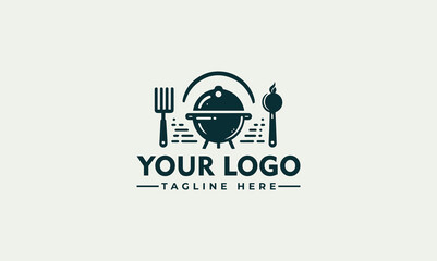 Canvas Print - Barbecue Logo Vector Art, Icons, and Graphics bbq party grill restaurant logo inspiration