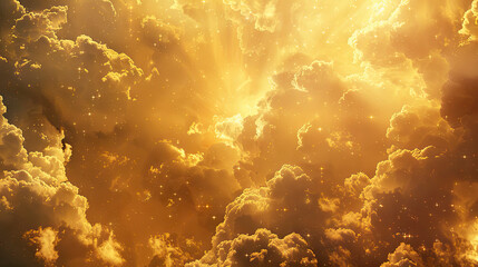 abstract yello gold cloud background