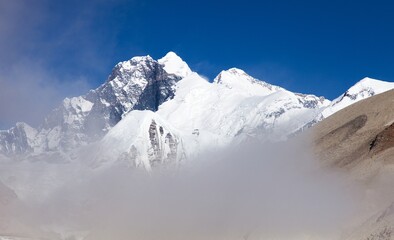 Poster - View of Everest Lhotse and Lhotse Shar from Barun valley