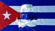 Cuban Flag Reenvisioned: Luminous Reflection and Resilience in Water