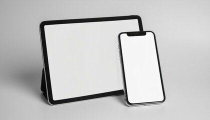 Poster - Mockup Template for Different Screen Sizes - Monitor, Tablet and Phone - Application Design, Web Design and User Interface Design - Asset for Presentation of Graphic Design and Portfolio