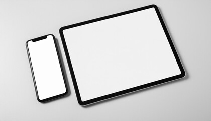 Poster - Mockup Template for Different Screen Sizes - Monitor, Tablet and Phone - Application Design, Web Design and User Interface Design - Asset for Presentation of Graphic Design and Portfolio