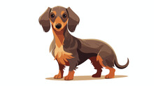 Dachshund. Adorable Hunting Dog Or Scenthound With