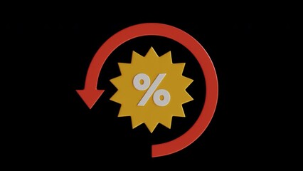 Poster - 3D Animation of Interest Rate Understanding Financial Markets | Alpha Channel