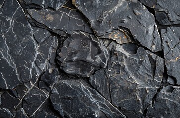 Wall Mural - Black background with dark gray stone texture 