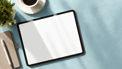 Poster - Tablet Mockup for Application Presentation, Web Design or User Interface Design - Template for Representation and Presentation of Design 