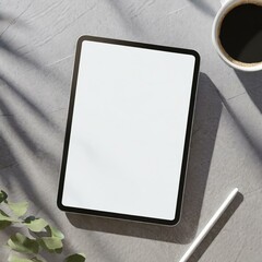 Poster - Tablet Mockup for Application Presentation, Web Design or User Interface Design - Template for Representation and Presentation of Design 