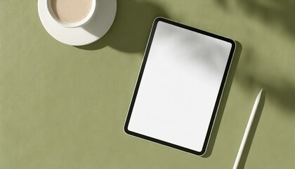 Tablet Mockup for Application Presentation, Web Design or User Interface Design - Template for Representation and Presentation of Design 