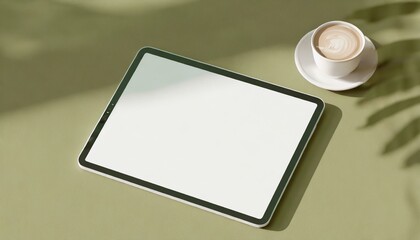 Poster - Tablet Mockup for Application Presentation, Web Design or User Interface Design - Template for Representation and Presentation of Design 