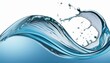 Aquatic Elegance: Blue Swirl Splash