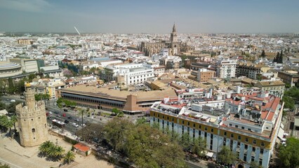 Wall Mural - Aerial view of Sevilla, Andalusia. Southern Spain