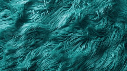 Soft teal fur, textured background