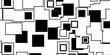 Abstract modern minimal black and white monochrome geometry polygon overlaid rectangles and squares pattern background