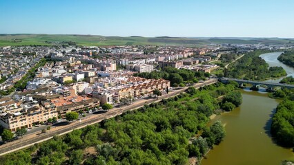 Poster - Aerial view of Cordoba, Andalusia. Southern Spain