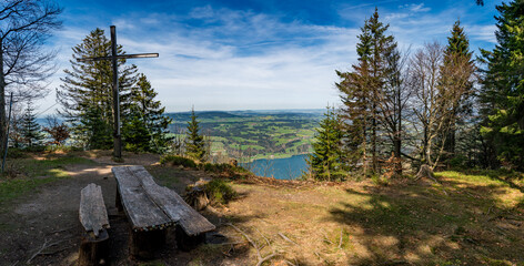 Wall Mural - Spring hike to the Immenstadter and Gschwender Horn near Immenstadt in the Allgau