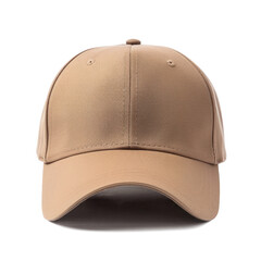 Canvas Print - PNG Brown Six Panel Dad Cap Mockup Isoolated On Transparent Bakcground