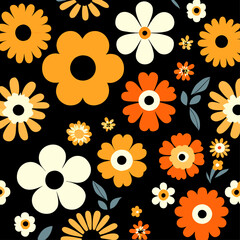 Canvas Print - floral cute background art